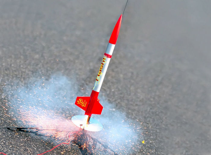 Model rocket launch