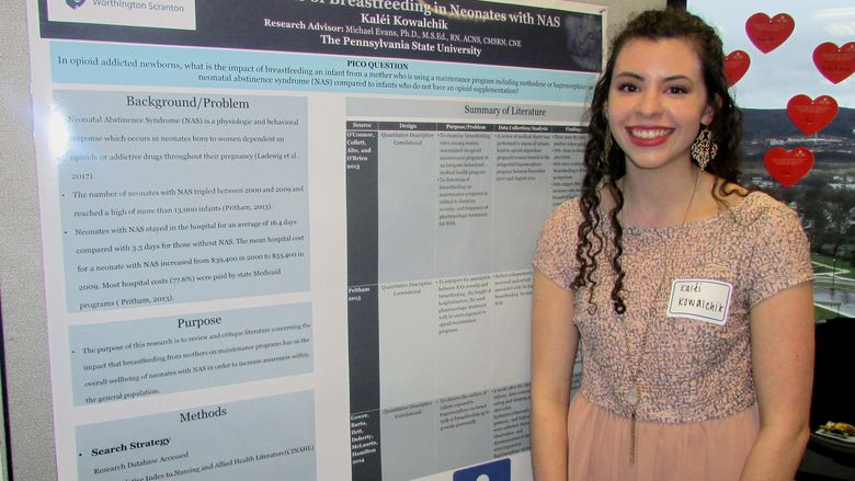 Kalei Kowalchik at the PSWS 2017 Undergraduate Research Fair