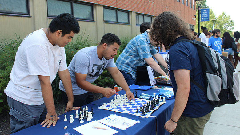 students playing chess