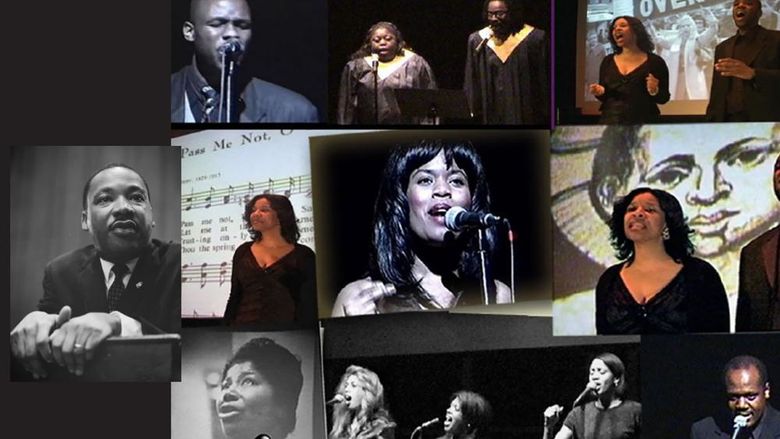 collage of photos featuring performers of the group King's Dream