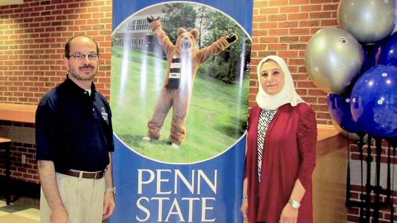 Chancellor Marwan Wafa and his wife Sahar