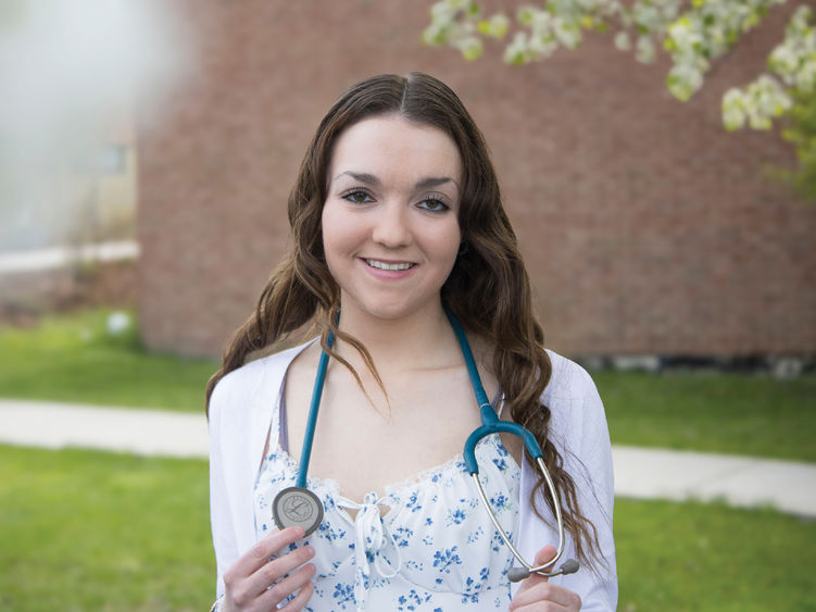 Penn State Scranton nursing student marshal, Grace Ursich