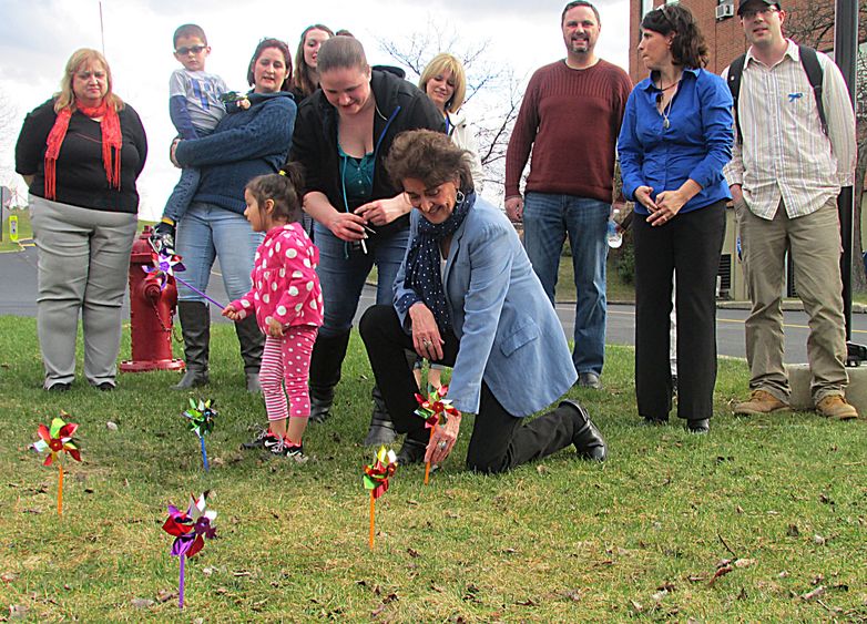 Pinwheel garden at PSWS